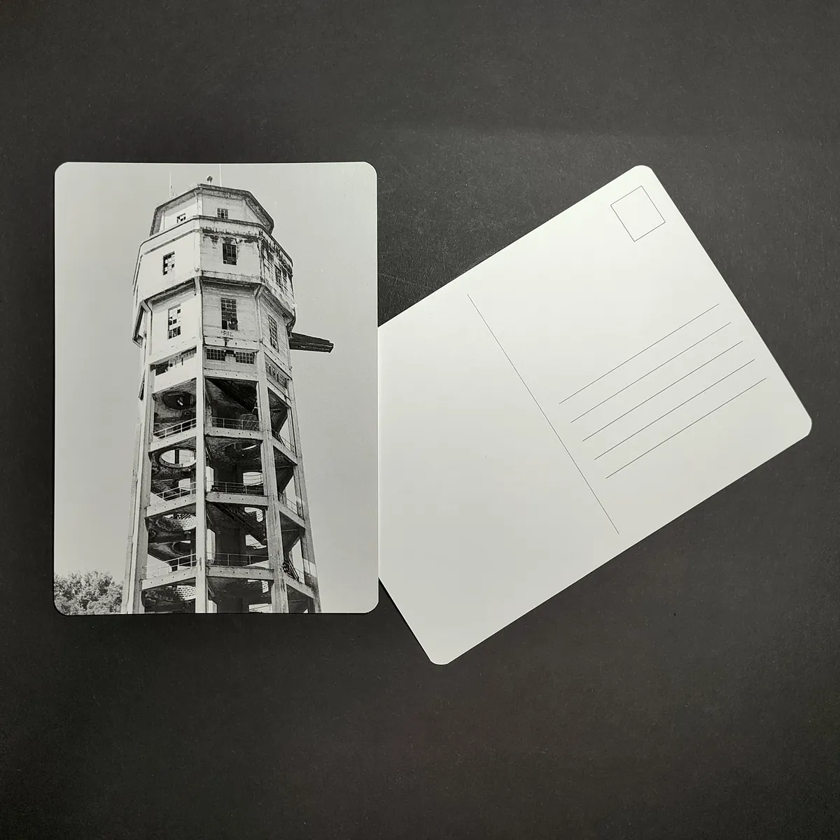 March Postcard - Säureturm at the former Cellulose Attisholz factory in Solothurn